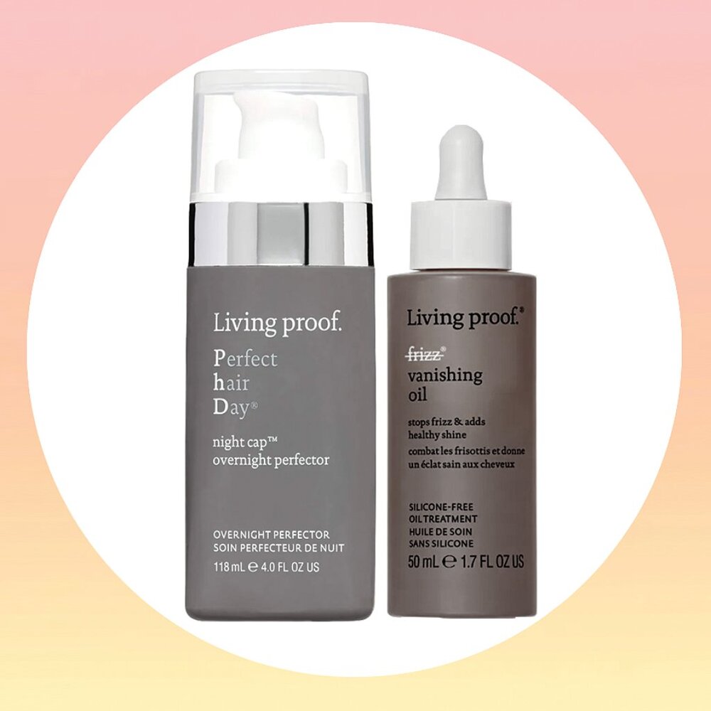⭐️ LIVING PROOF BUNDLE NIGHT CAP OVERNIGHT PROTECTOR + FRIZZ VANISHING OIL
